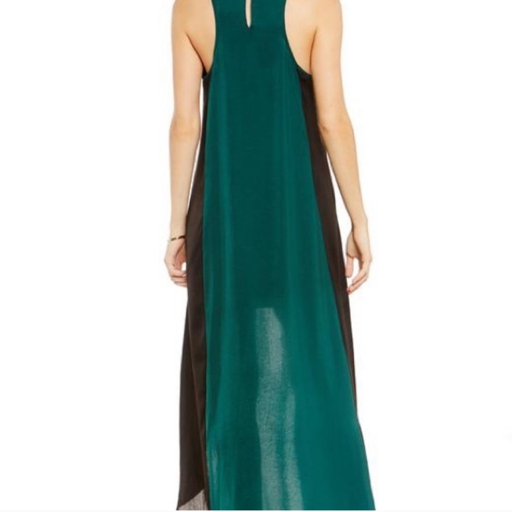 *NWOT* High-Low Green & Black Dress - Picture 2 of 8